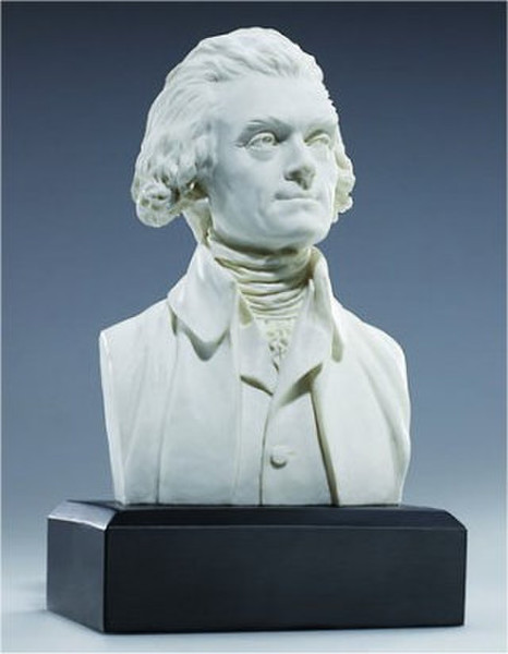Thomas Jefferson Bust Statue 6" By Houdon